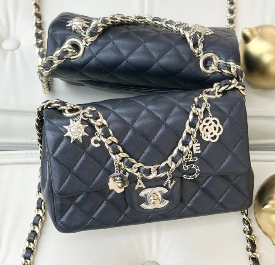 Chanel Classic Flap Chain Lambskin Mini Shoulder Bag Crossbody Women S
