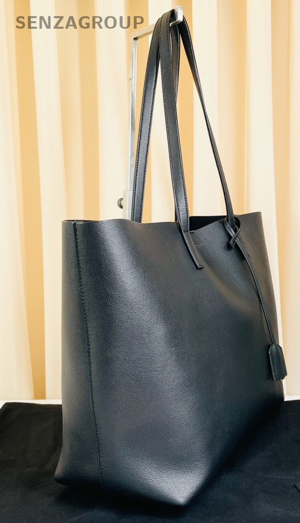 YSL Saint Laurent East West Tote Calfskin Shoulder bag with pouch Women Black