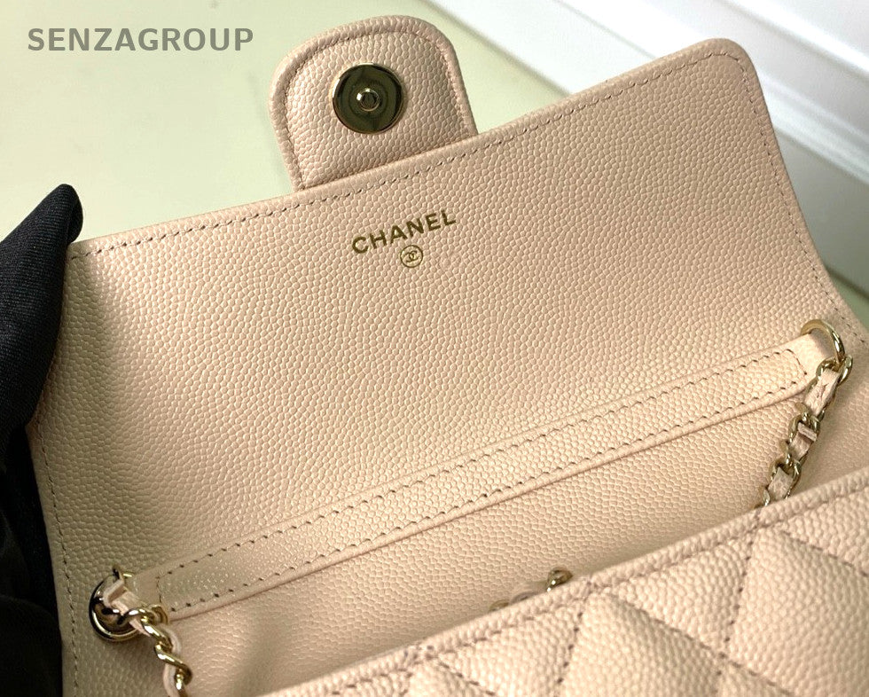 CHANEL Classic Flap Calfskin Chain Strap Phone case Women