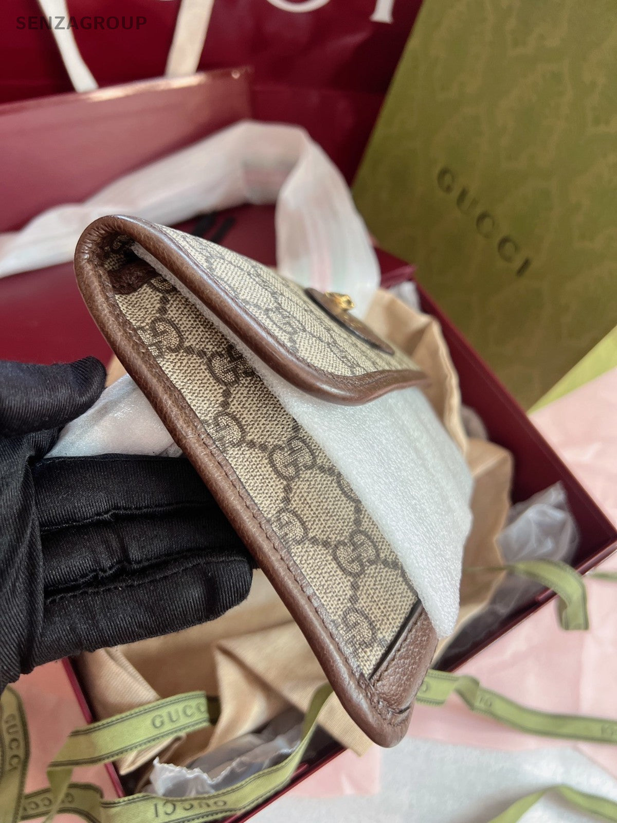 GUCCI 2ways Crossbody Shoulder Bag Brown Almost Brand new