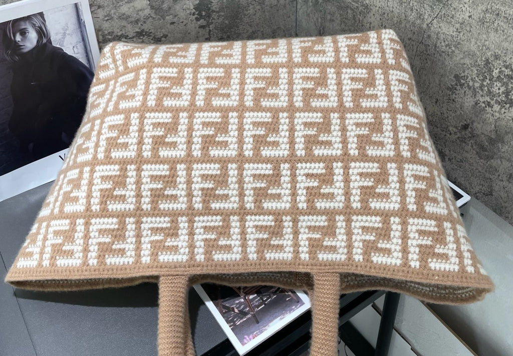 Fendi Tote Top Handle Bag Brown Used Women Classic Fashion