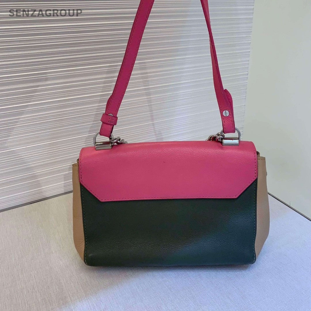 Louis Vuitton Lock ME Pink with Brown Shoulder Bag Crossbody