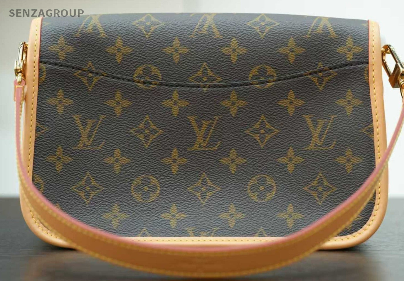 Louis Vuitton Diane Monogram 2Way Shoulder Bag Crossbody Brown Used Women