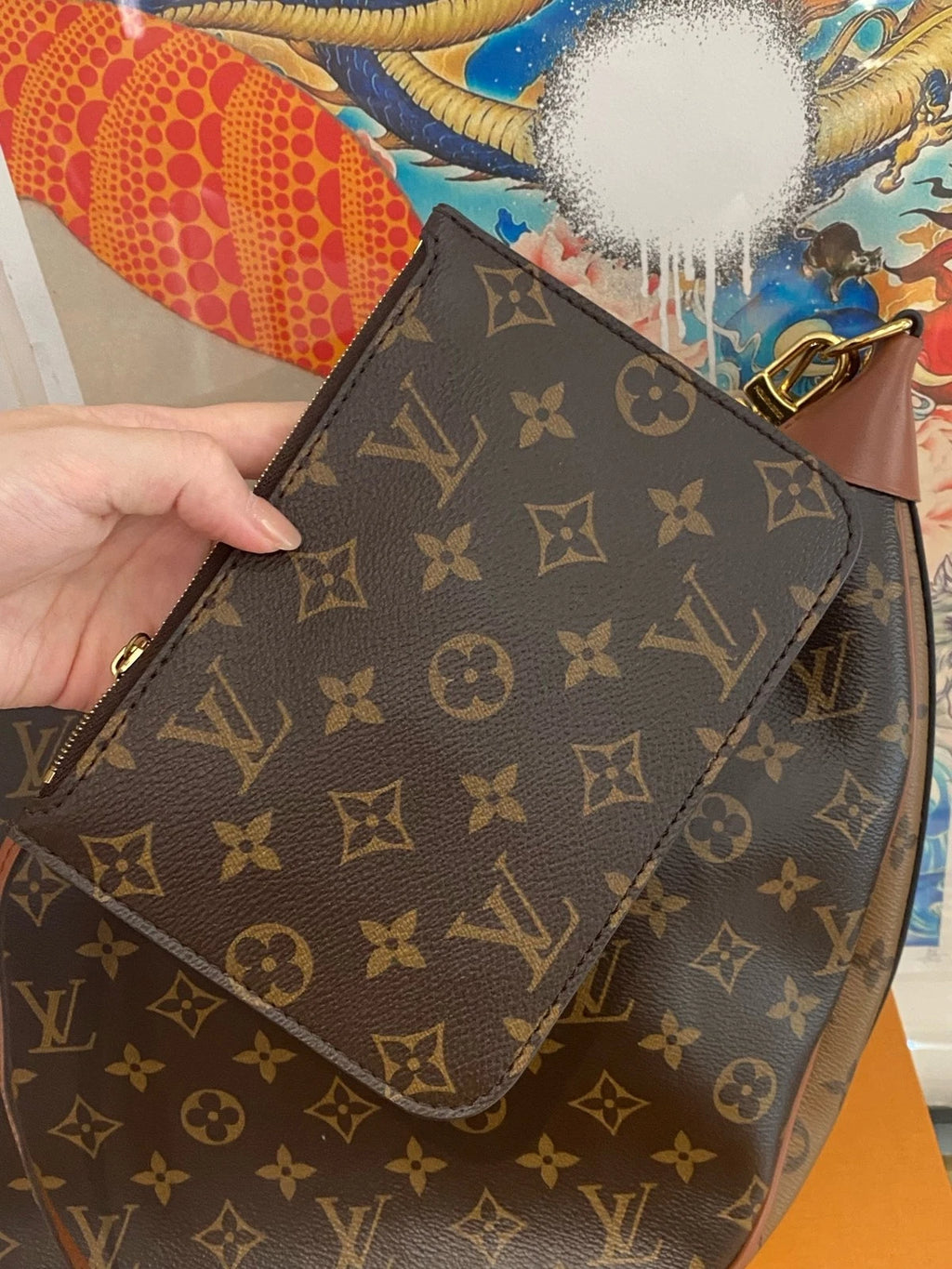 Louis Vuitton Loop Monogram Canvas Shoulder Bag Excellent