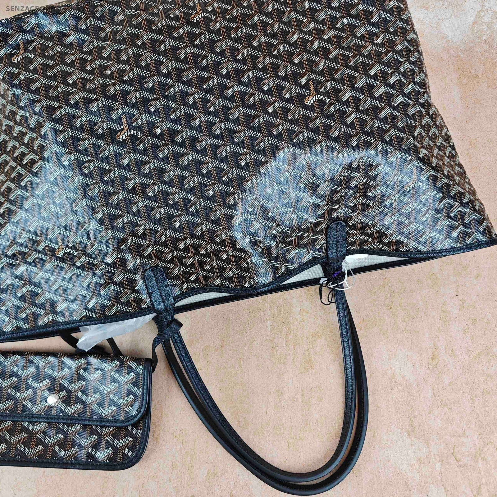 Goyard Black Tote Bag Large Shopping Shoulder Bag Women Classic