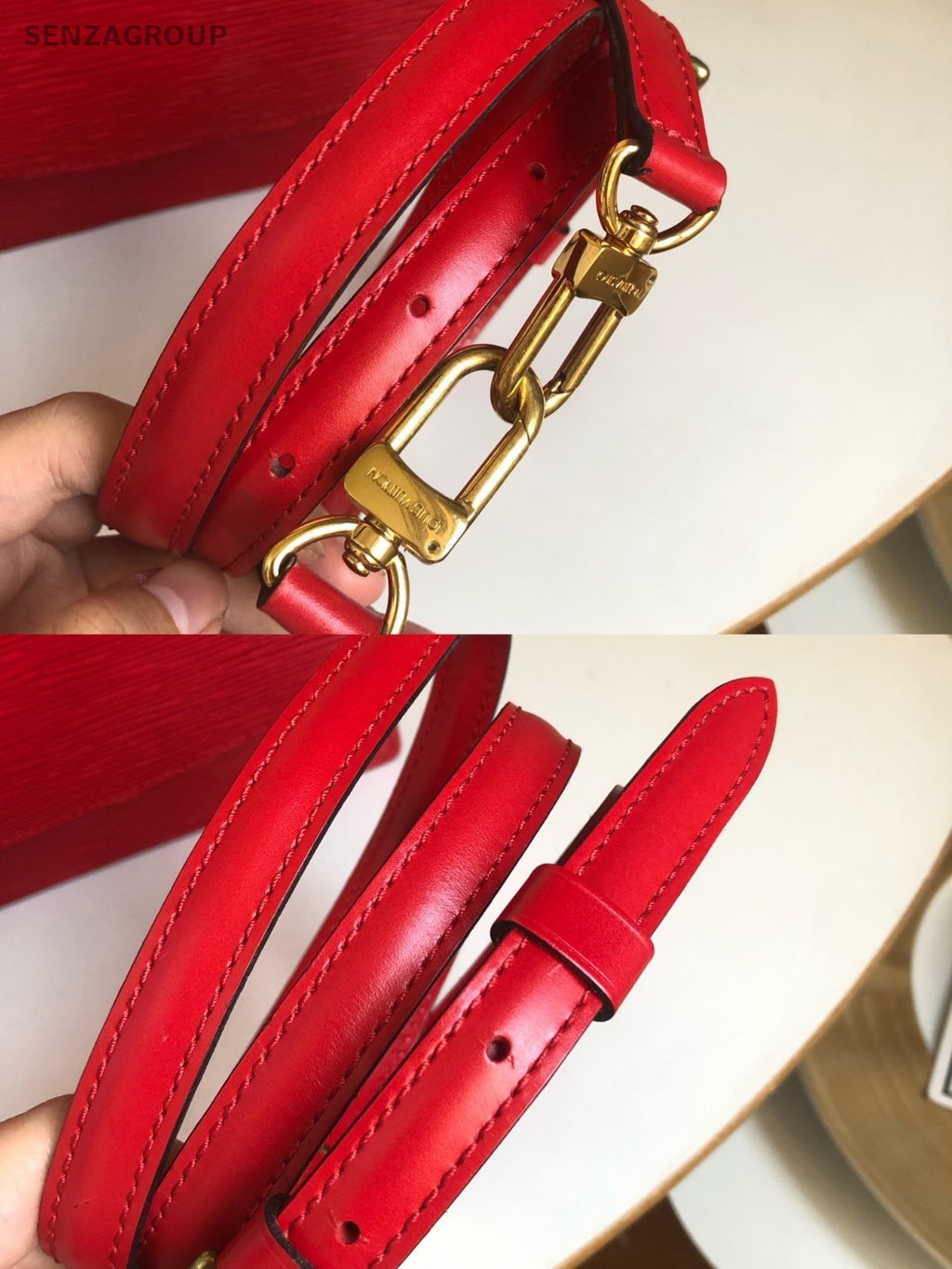 Louis Vuitton Water ripples shoulder bag red crossbody woman