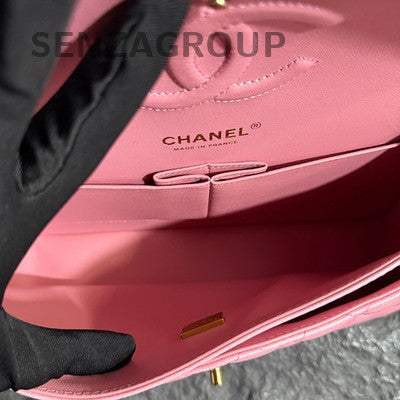 Chanel 23S Classic Flap Medium Pink Gold Chain Shoulder Bag
