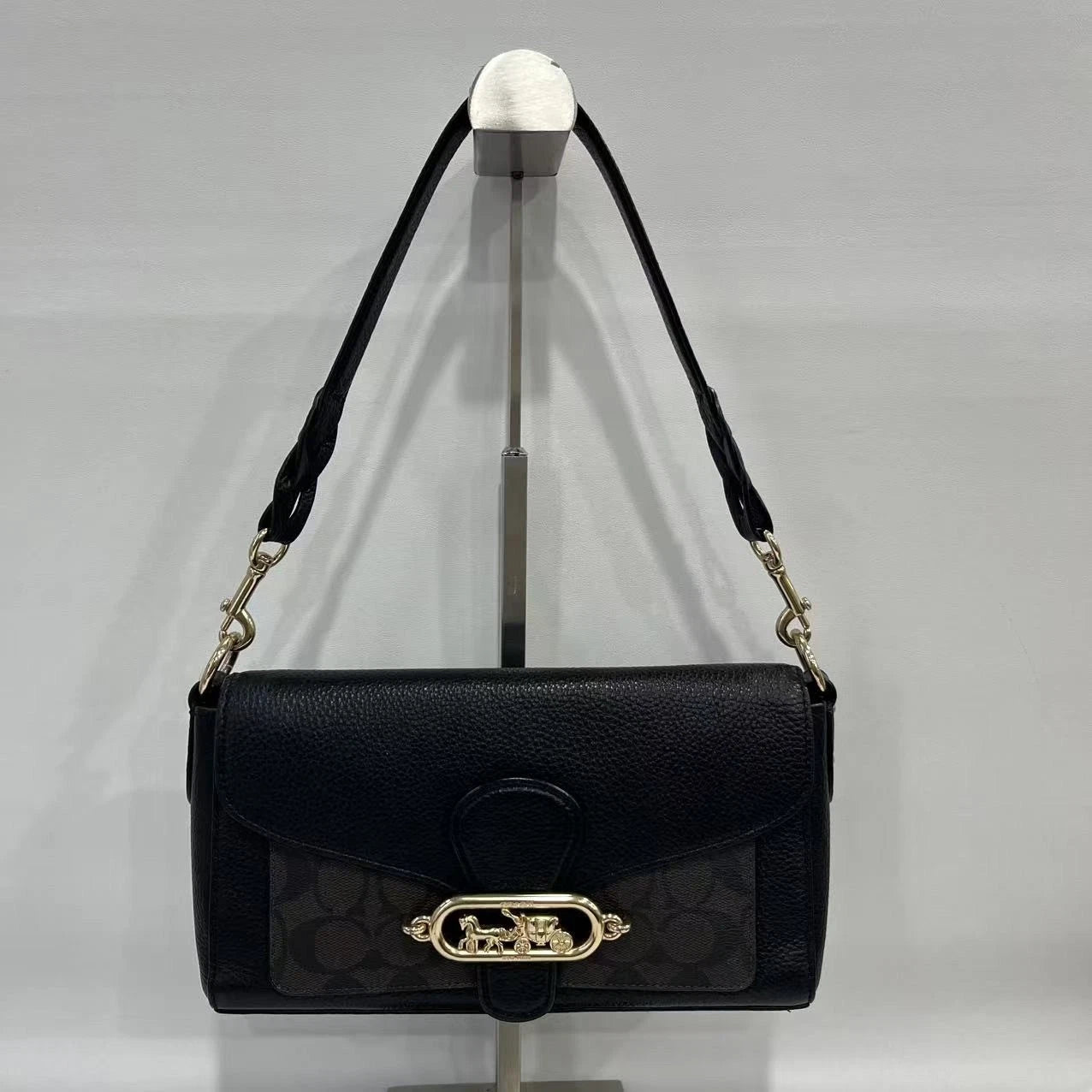 Coach Canvas Brown Shoulder Bag For Women