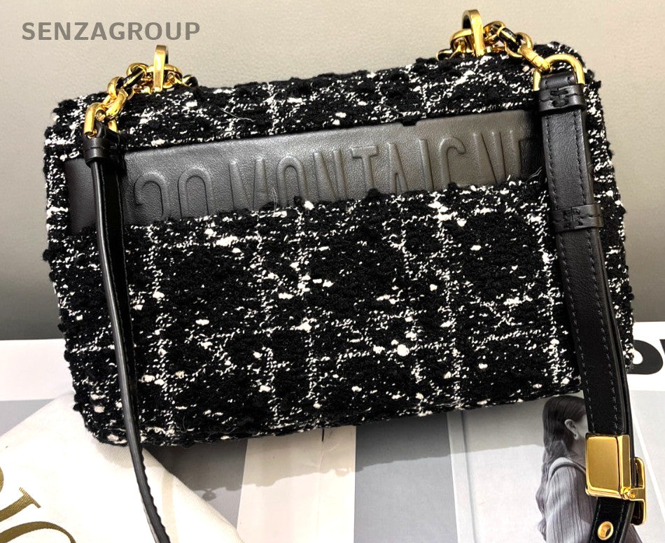 Christian Dior Caro Wicker check pattern Chain Shoulder bag Almost Brand NEW