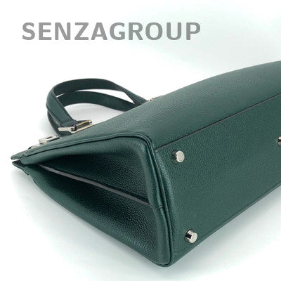 Gucci Zumi Green Gold Buckle Leather Handbag Shoulder Crossbody Bag