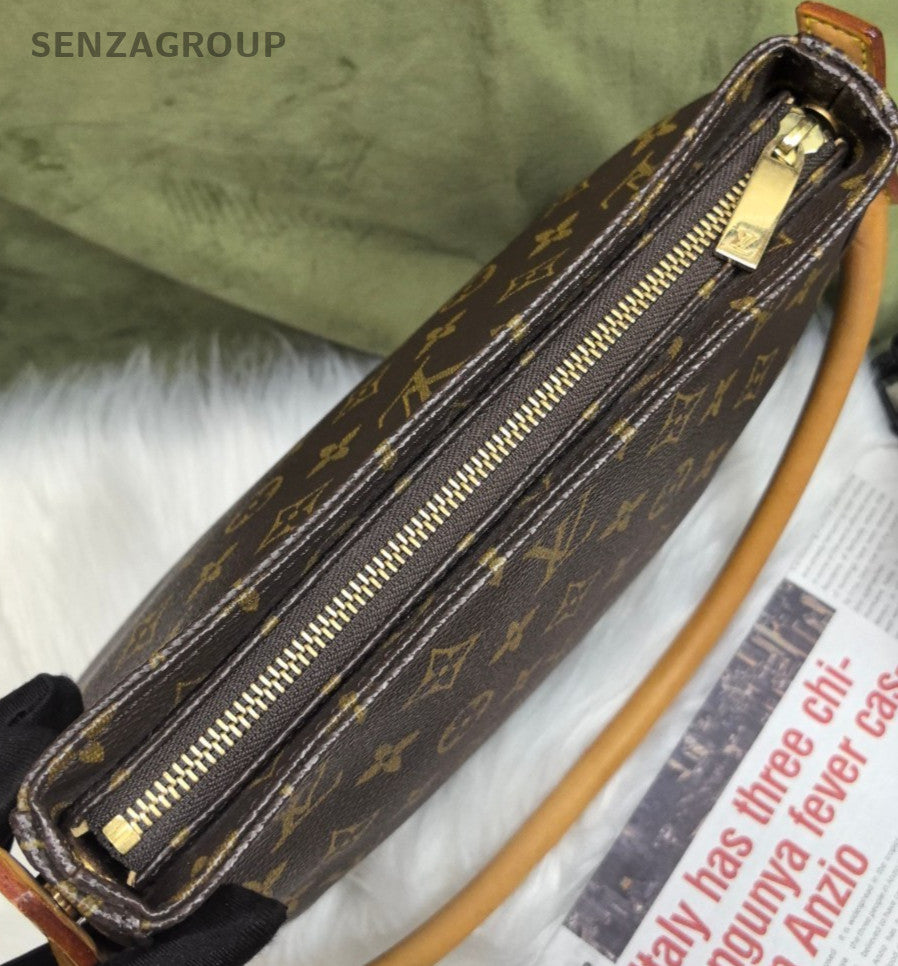 Louis Vuitton looping MM Monogram Shoulder Bag Brown Women