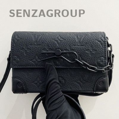 Louis Vuitton Steamer Black Monogram Messenger Bag - Unisex Classic