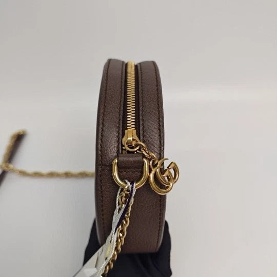 Gucci Ophidia GG Supreme Canvas Round Chain Crossbody Bag For Women