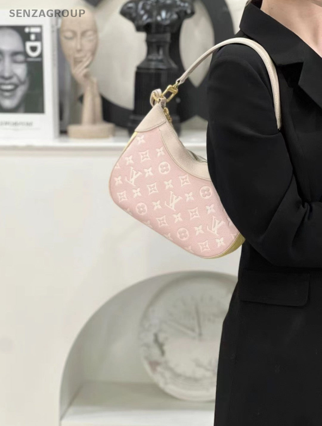 Louis Vuitton bagatelle Monogram  2ways Shoulder Crossbody Bag Women Pink