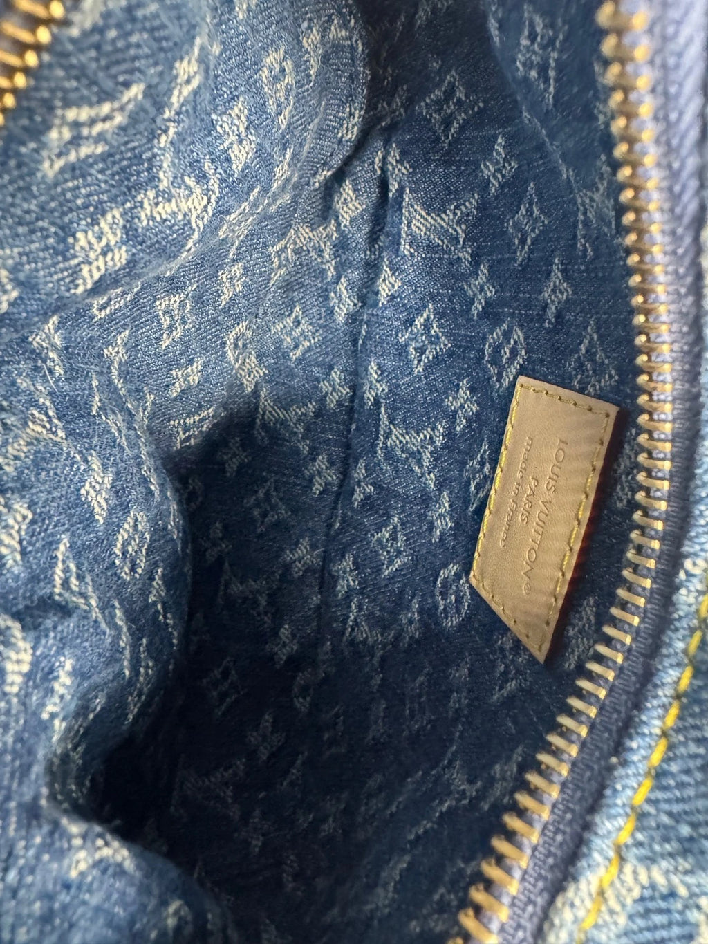 Louis Vuitton Pochette Valley Denim Monogram Shoulder Bag