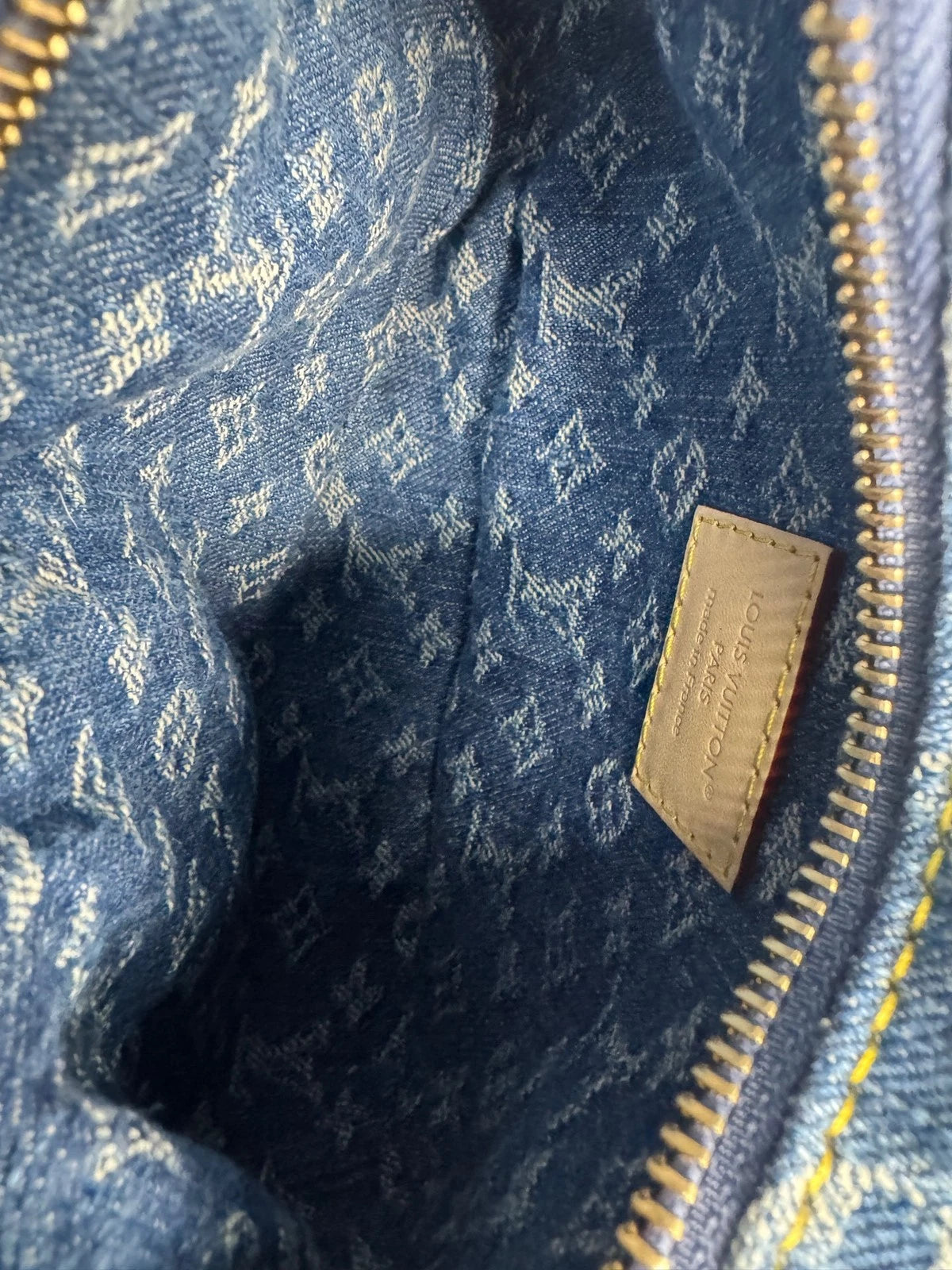 Louis Vuitton Pochette Valley Denim Monogram Shoulder Bag
