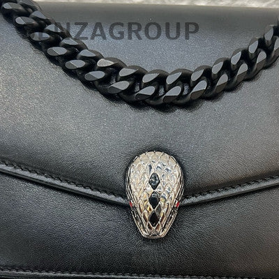 Bvlgari Serpenti Forever So Black Shoulder Crossbody Bag Classic Women