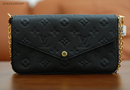 Louis Vuitton Félicie Pochette Black Monogram Empreinte Almost Brand NEW