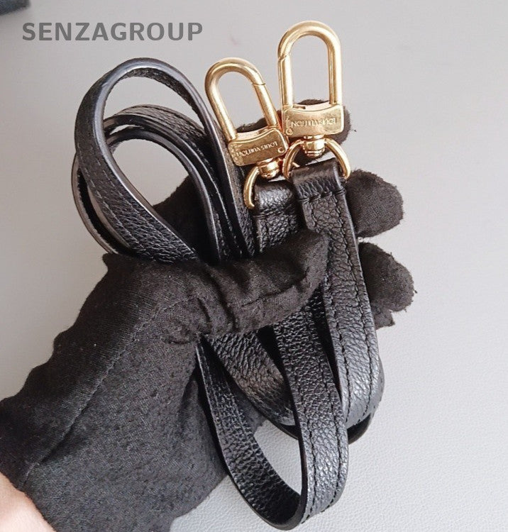 Louis Vuitton City PM Monogram Top Handle Bag Crossbody Black Gold Women Classic