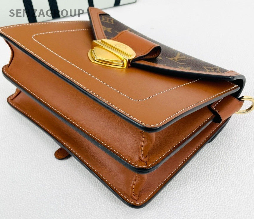 Louis Vuitton Biface Messenger Bag Top Handle Shoulder Crossbody Bag Women Brown