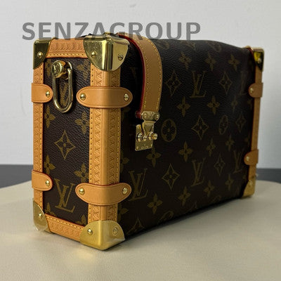 Louis Vuitton Medium Side Trunk Monogram Shoulder Crossbody Bag Classic Women's