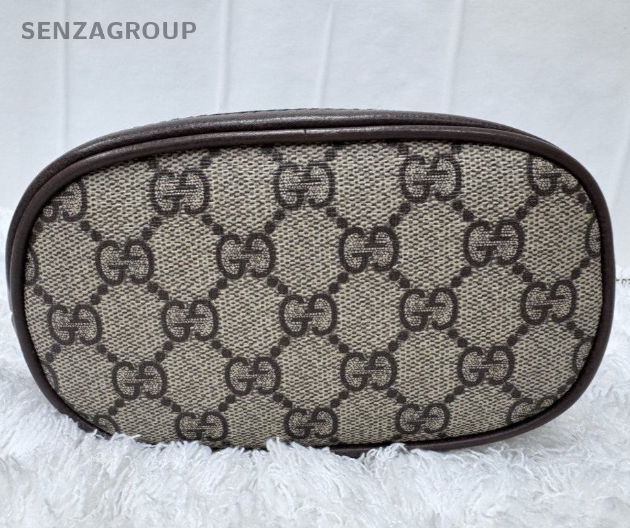 Gucci Ophidia Bucket PM Crossbody Brown Beige Gold Used Women Classic