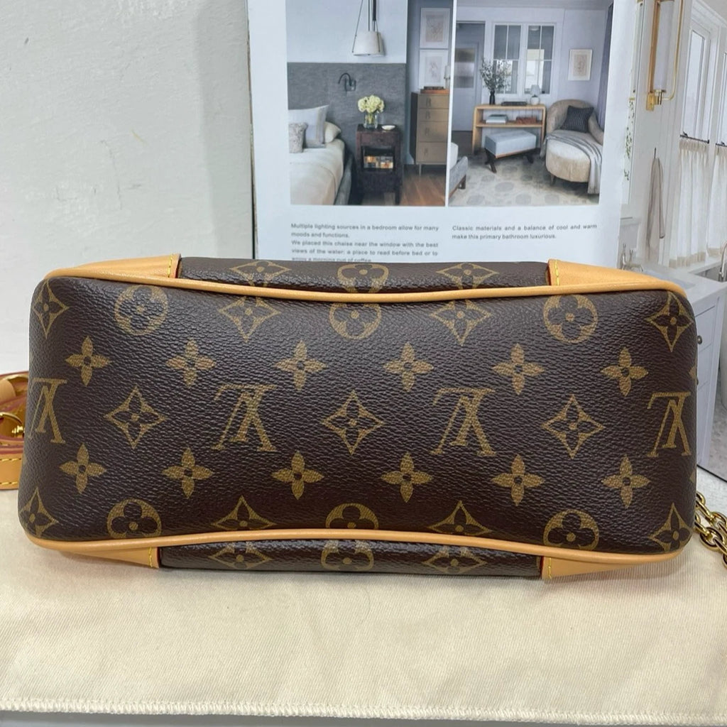 Louis Vuitton Brown Boulogne Shoulder Crossbody Bag For Women