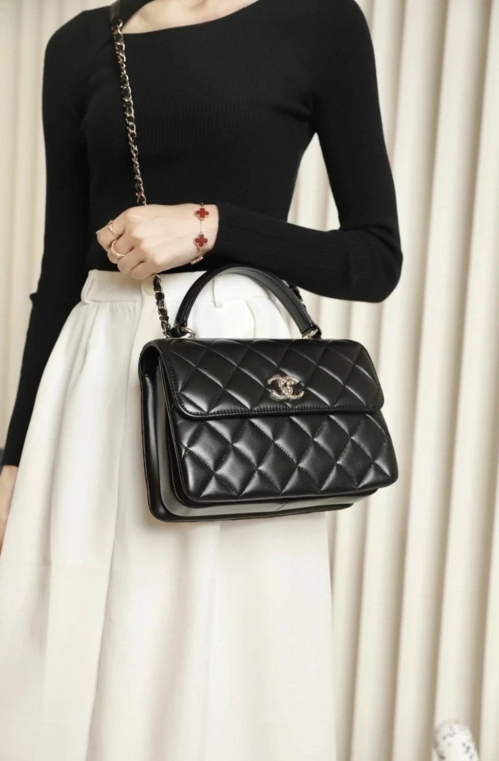 CHANEL Trendy CC Small Leather Chain Bag For Women