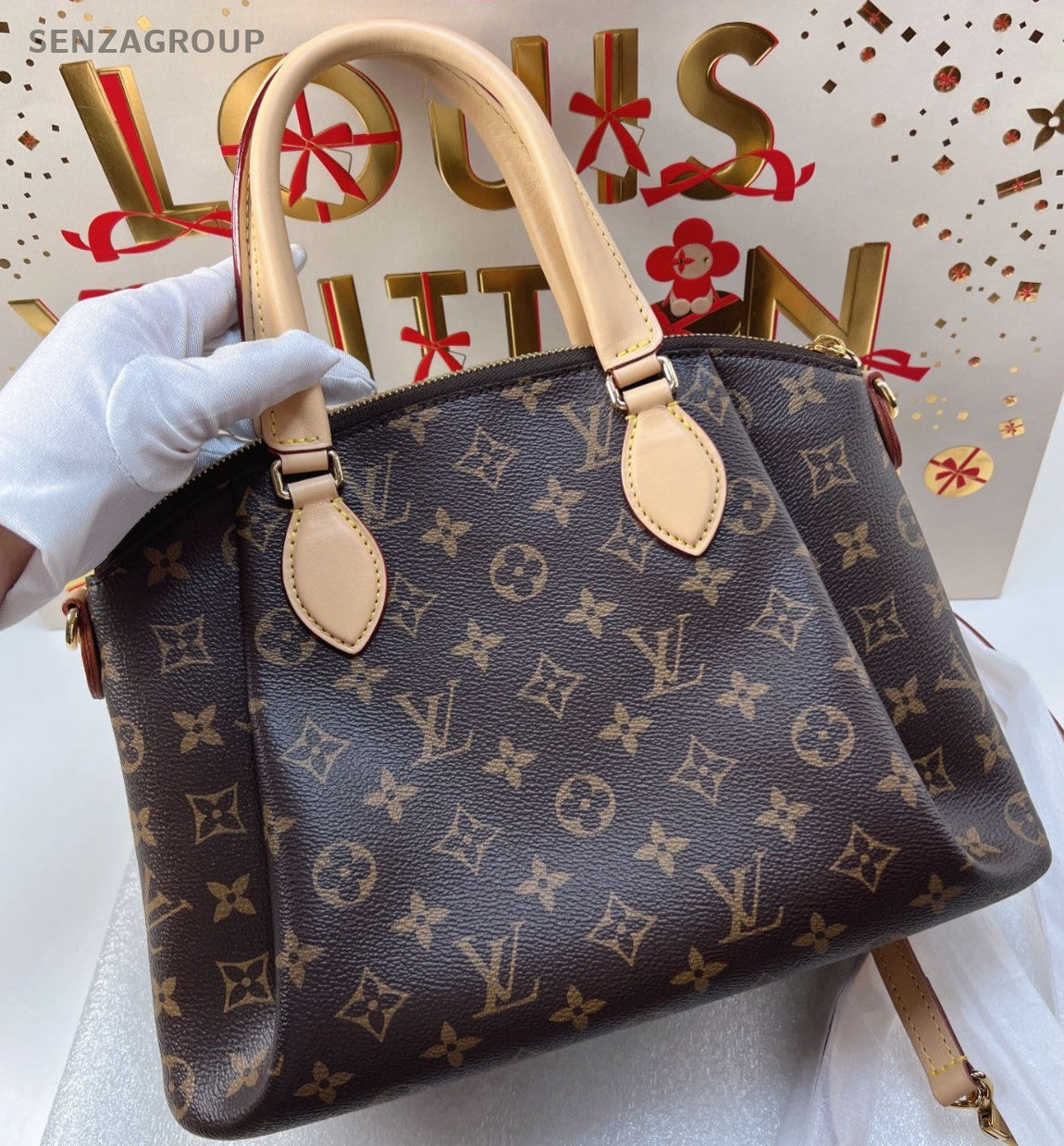 Louis Vuitton Rivoli bb Tote Top Handle 2way Shoulder bag Brown Women