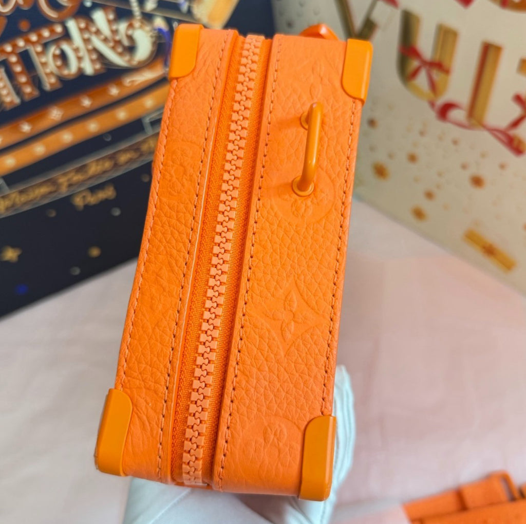 Louis Vuitton Soft Trunk Monogram Crossbody Orange Unisex Adults Classic Fashion