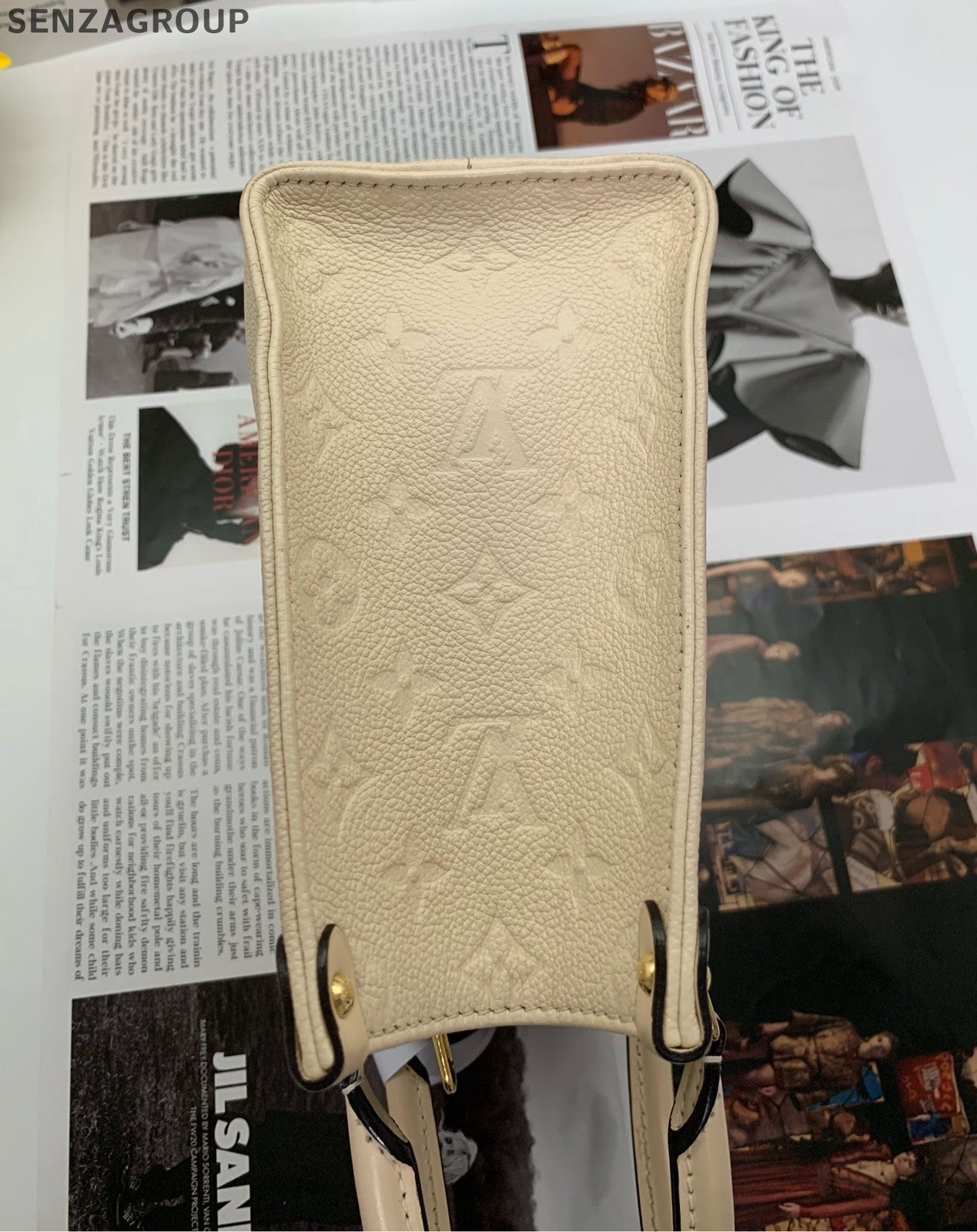 Louis Vuitton Onthego GM Monogram Empreinte Leather Tote Bag