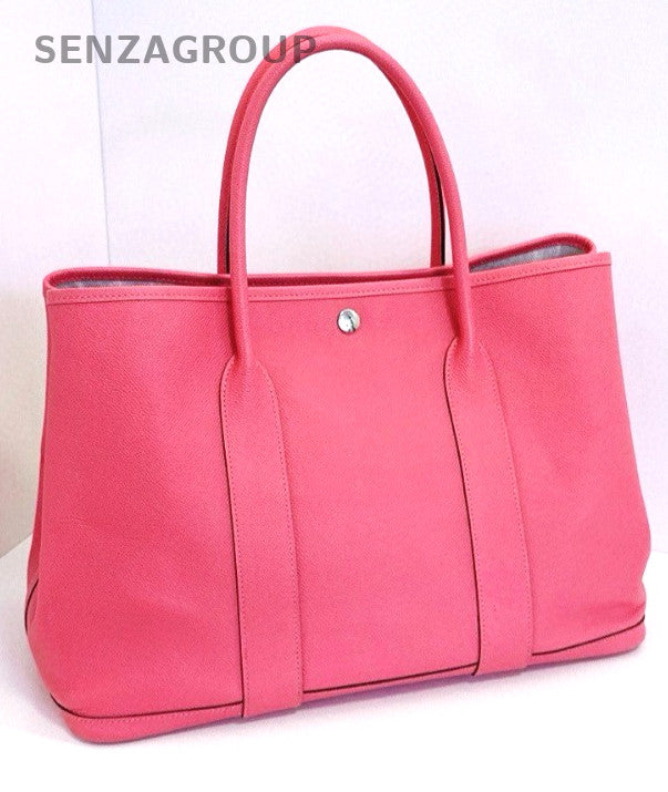 Hermes Garden Party GP36 tote Shoulder bag Epsom Leather Pink Women