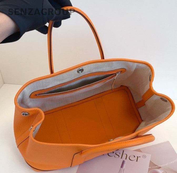 Hermes gp30 garden party Top Handle Shoulder Bag Women Orange