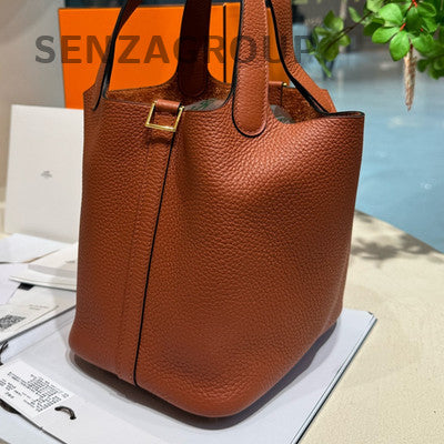 Hermès Picotin Lock Bag Brown TC Leather Women's Handbag
