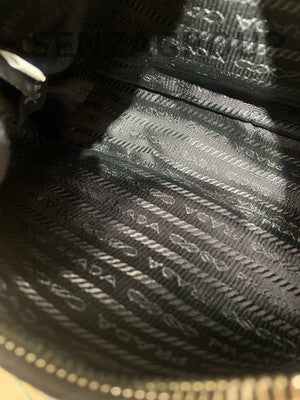 Prada Re-Edition 2000 Nylon Black Silver Chain Shoulder Crossbody Bag