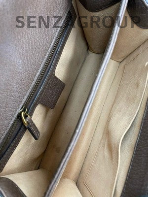 Gucci Ophidia Messenger Shoulder Bag Brown Gold Buckle Classic Women's