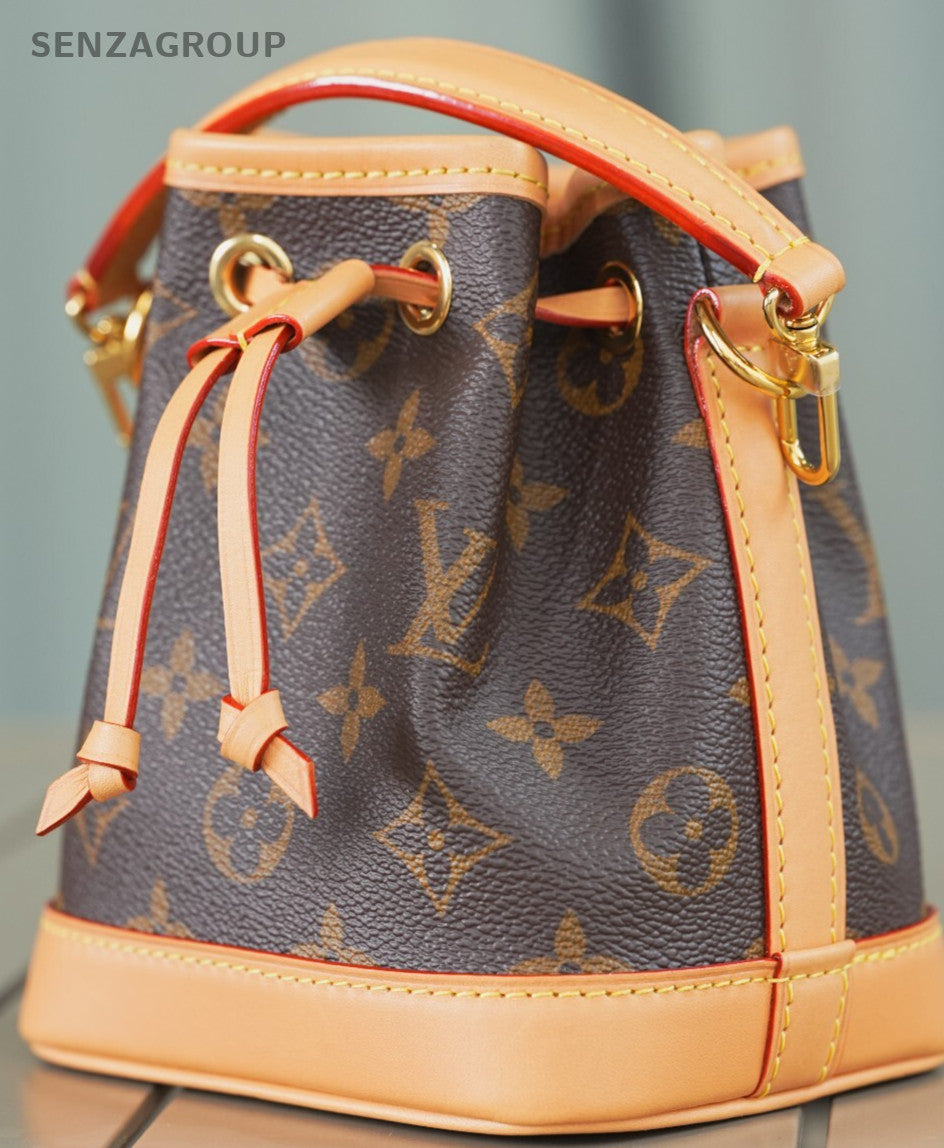 Louis Vuitton Monogram Coated Canvas Nano Noe  Crossbody Bag Almost Brand NEW