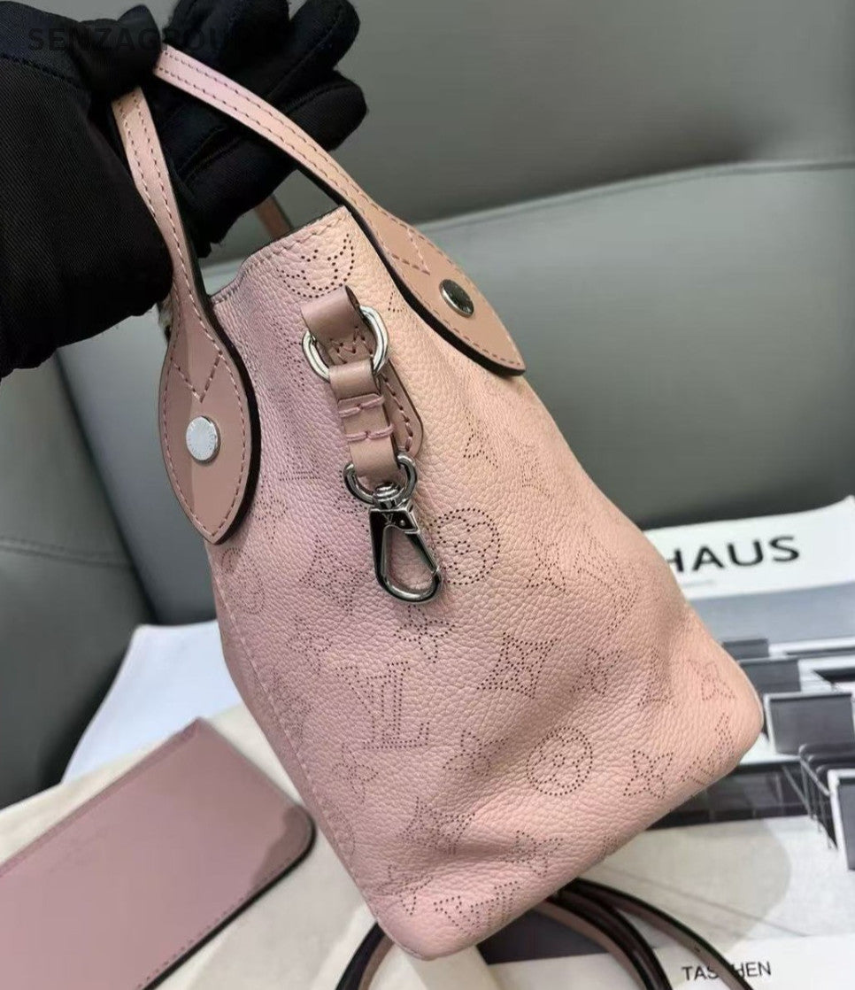Louis Vuitton Hina PM Monogram Calfskin 2way Shoulder Handbag Women Pink
