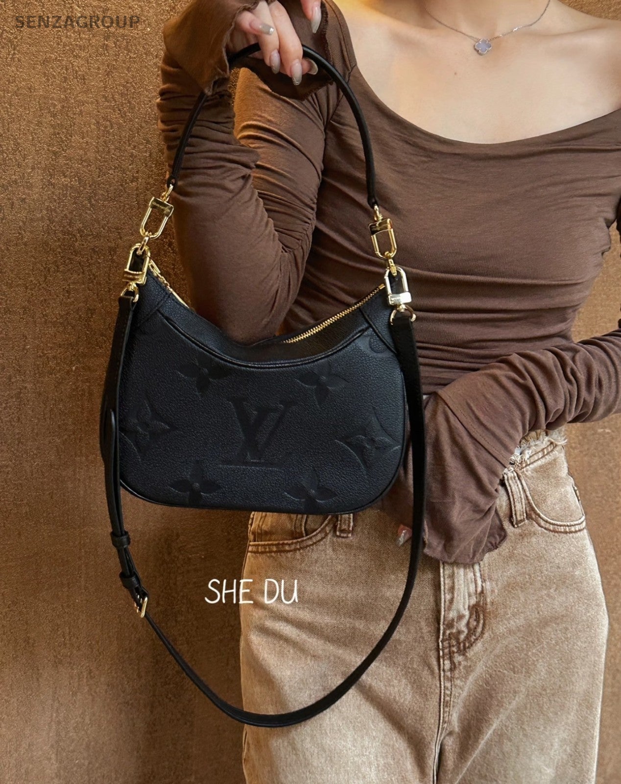 Louis Vuitton Bagatelle NM Monogram Empreinte 2WAY Shoulder bag Almost Brand NEW