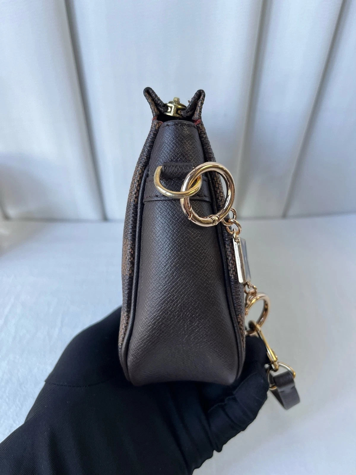 Louis Vuitton Brown Canvas Handbag Shoulder Bag For Women
