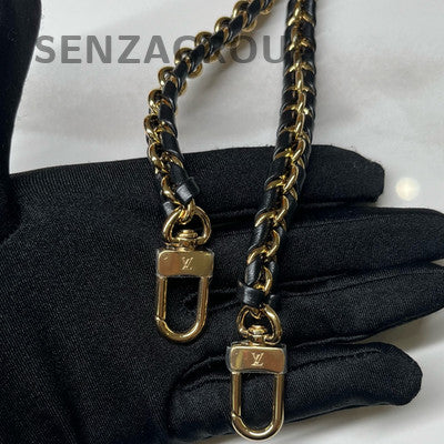 Louis Vuitton Vanity Chain Pouch Brown Cosmetic Bag Women's Shoulder Bag