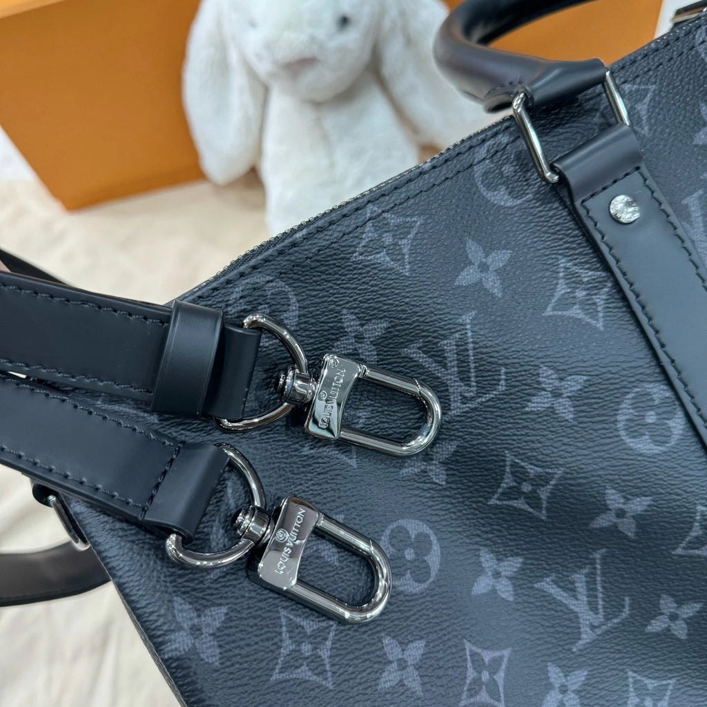Louis Vuitton Keepall 45 Black Monogram Canvas Handbag For Women