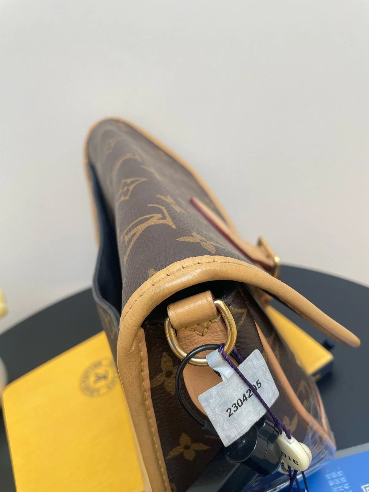 Louis Vuitton Canvas Black Strap Baguette Shoulder Bag For Women