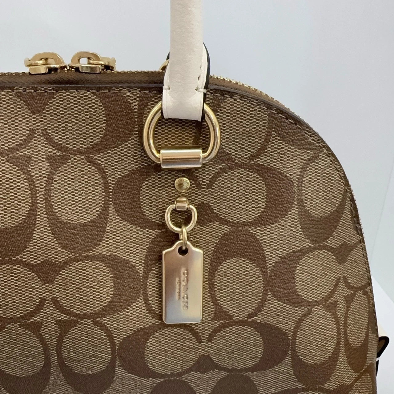 Coach Katy Classic Monogram Canvas Handbag Crossbody Women