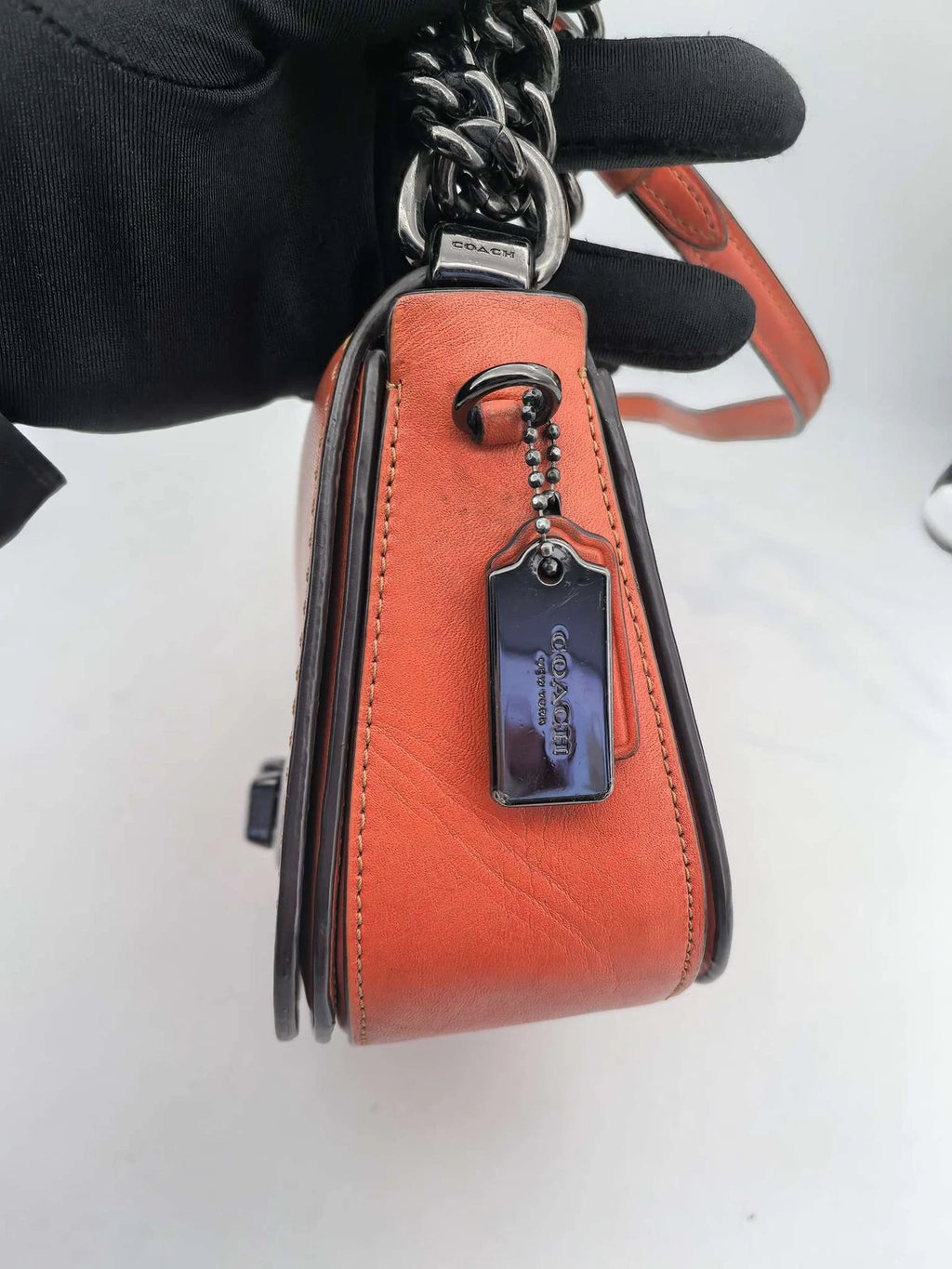 Coach Women's Leather Chain Shoulder Bag