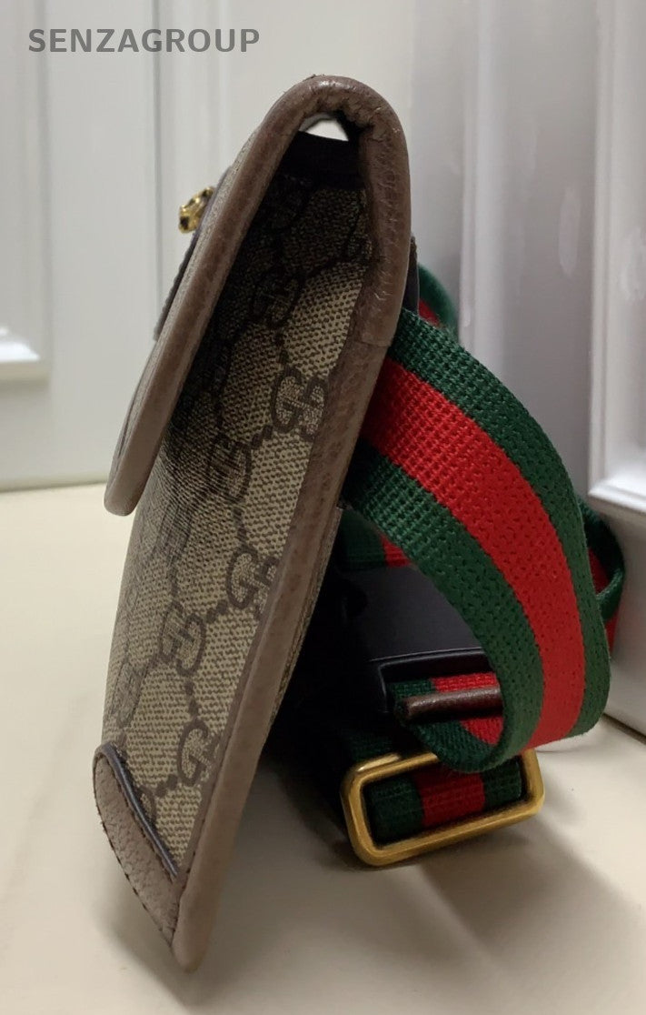 GUCCI GG Monogram Belt bag Classic Tiger Logo Shoulder bag