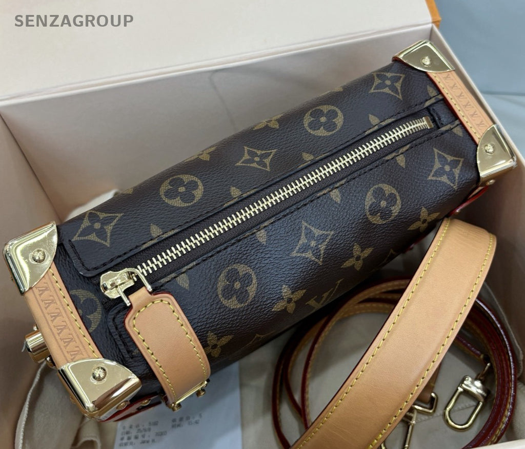 Louis Vuitton Monogram MM Shoulder Bag Crossbody Brown Gold Women Classic