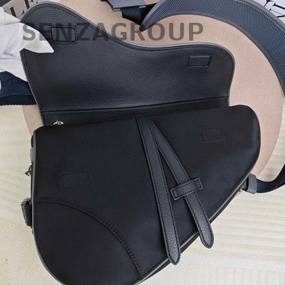 Dior Sacai Leather & Nylon Crossbody Chest Bag Unisex Fashion
