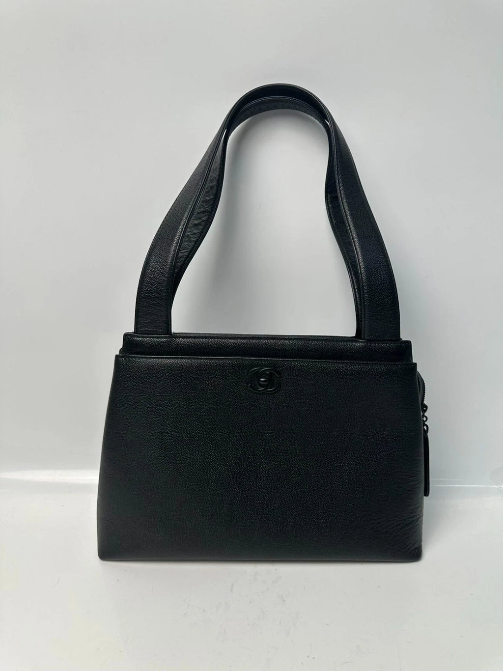 SJ0001 WZ00019 Chanel Kelly Turnlock Tote Z