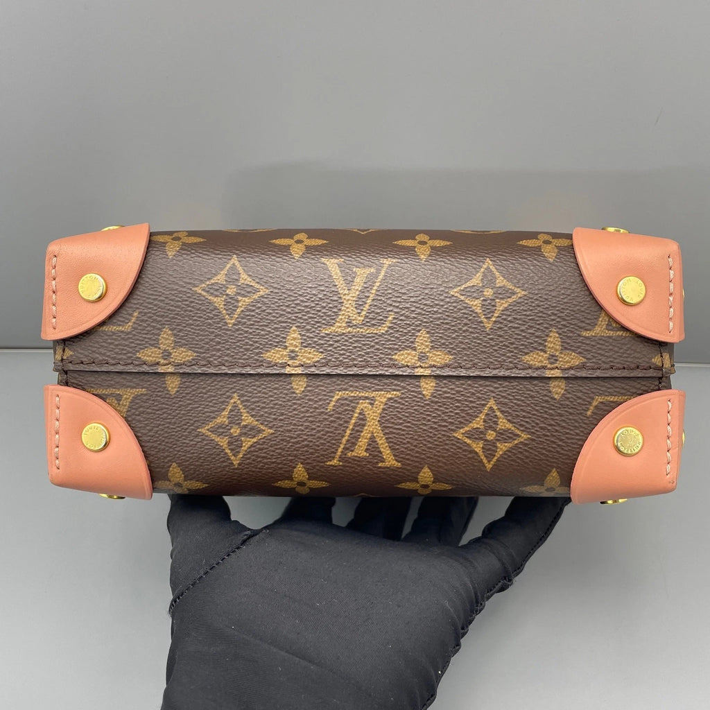 Louis Vuitton Soft Trunk Mini Monogram Canvas Top Handle Crossbody Bag Women